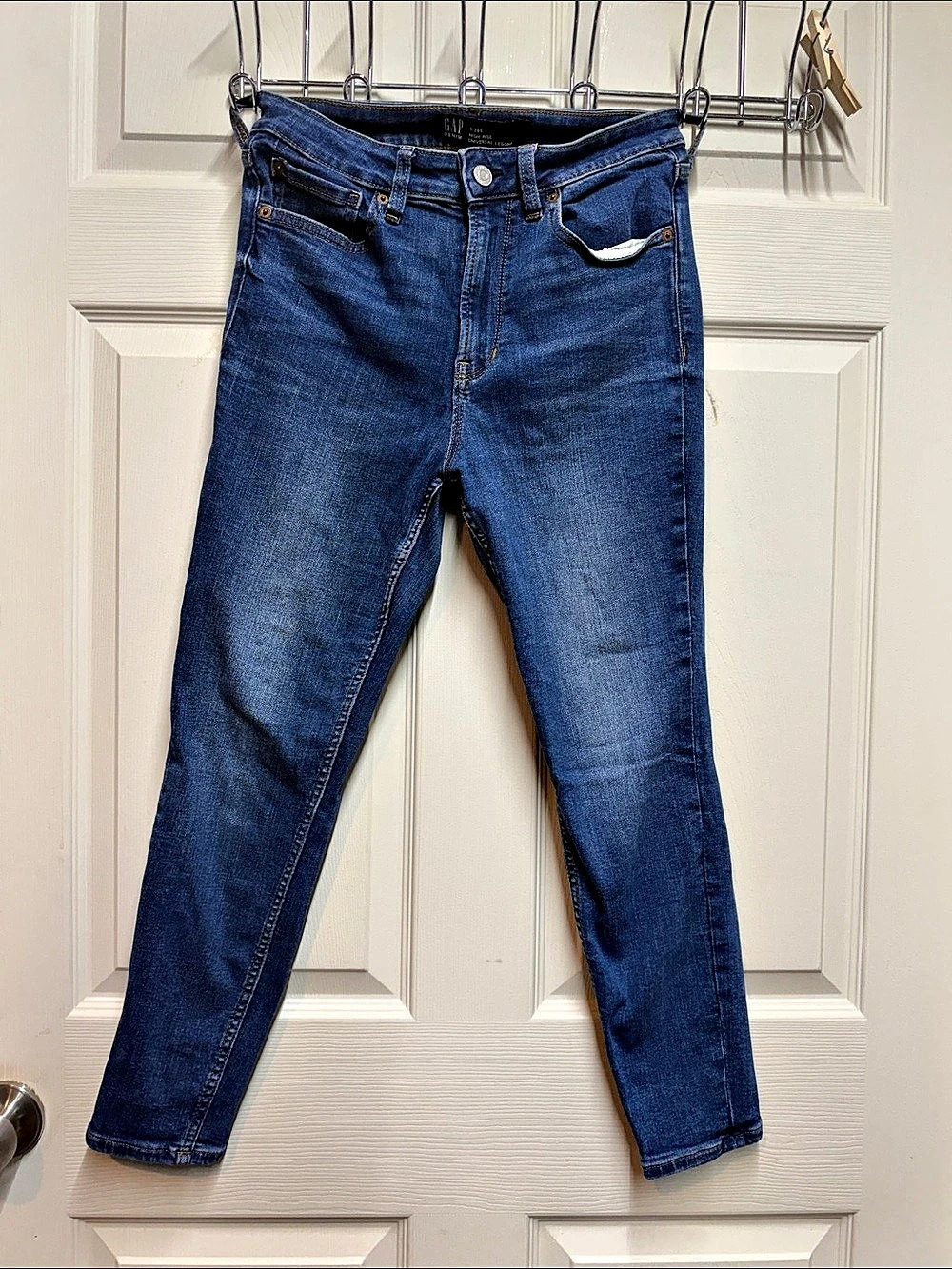 Gap High Rise Universal Legging Jeans Blue Waist 28
